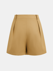 Utility Shirt & Buckle Pleated Mini Skort Set