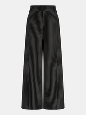 Pinstripe Halter Top & Wide Leg Pants Set