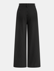 Pinstripe Halter Top & Wide Leg Pants Set
