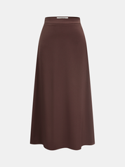 Ruched Asymmetrical Top & Midi Skirt Set