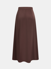 Ruched Asymmetrical Top & Midi Skirt Set
