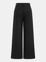 Contrast Trim Blazer Vest & Pants Set