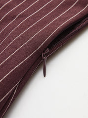 Pinstriped Halter Top & Wide Leg Pants Set