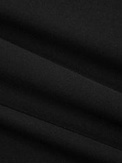 Mesh Waist Wide Leg Pants