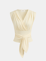 V-Neck Tie-Front Tank Top