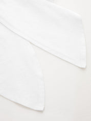 Cotton Knotted Short Sleeve Crop Top