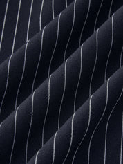 Pinstripe Wrap Tie Top & Pants Set