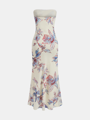 Floral Print Halter Maxi Dress