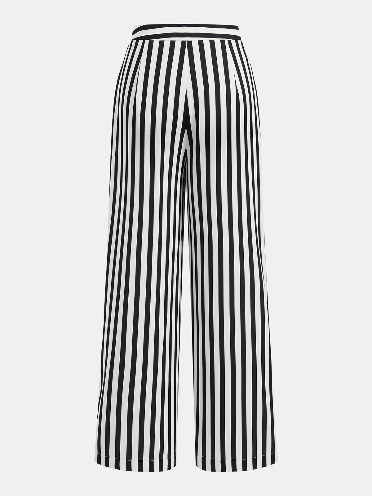 Striped Sleeveless Peplum Top & Pants Set