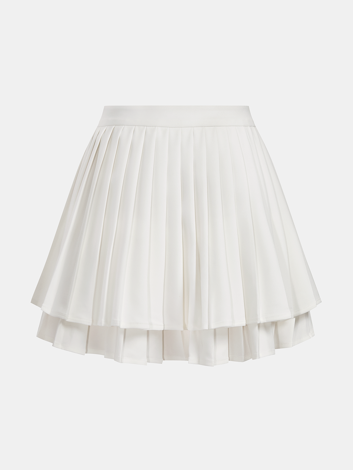 Strapless Top & Layered Pleated Skirt Set