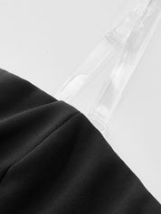 Strapless Top & Layered Pleated Skirt Set