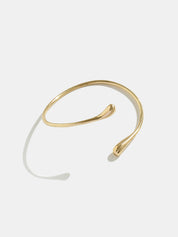 Minimalist Teardrop Open Upper Arm Cuff