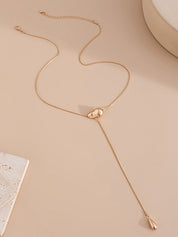 Minimalist Irregular Lariat Necklace