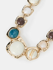 Multi Stone Statement Necklace