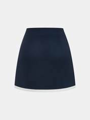 Contrast Trim Strappy Top & Mini Skirt Set