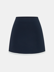 Contrast Trim Strappy Top & Mini Skirt Set