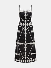 Geometric Print Cami Maxi Dress