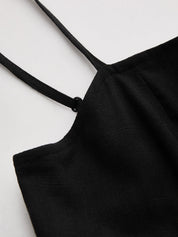 Polka Dot Color-Block Cami Dress