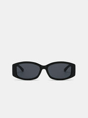 Quilted Temple Rectangular Sunglasses