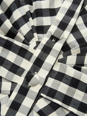 Gingham Halter Tie-Waist Top & Pants Set