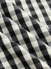 Gingham Halter Tie-Waist Top & Pants Set