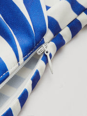 Striped Wrap Tie-Waist Tank Top