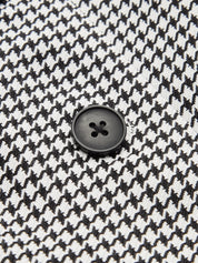 Houndstooth Collared Button Down Vest