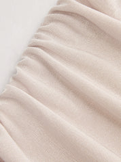 Asymmetric Neckline Ruched Tank Top