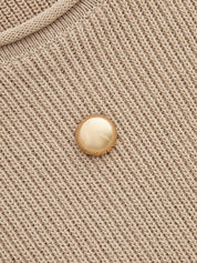 Metal Stud Embellished Knit Vest