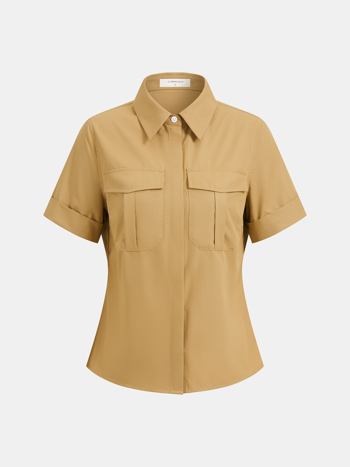 Utility Shirt & Buckle Pleated Mini Skort Set