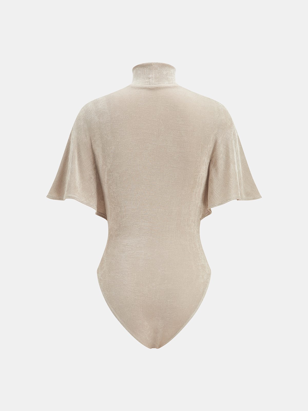 High Neck Flutter Sleeve Bodysuit