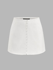 Cotton Linen Halter Top & Mini Skirt Set