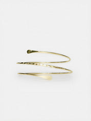 Spiral Hammered Upper Arm Cuff