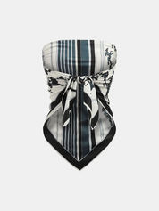 Large Horse Racing Print Square Scarf
