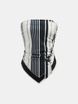 Large Horse Racing Print Square Scarf