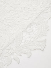 Lace-Back Cotton Short Sleeve Top