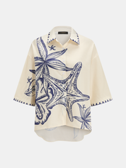 Seashell Print Shirt & Shorts Set