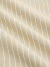 Linen-Blend Striped Crop Top & Pants Set