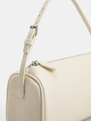 Genuine Leather Cylindrical Shoulder Bag