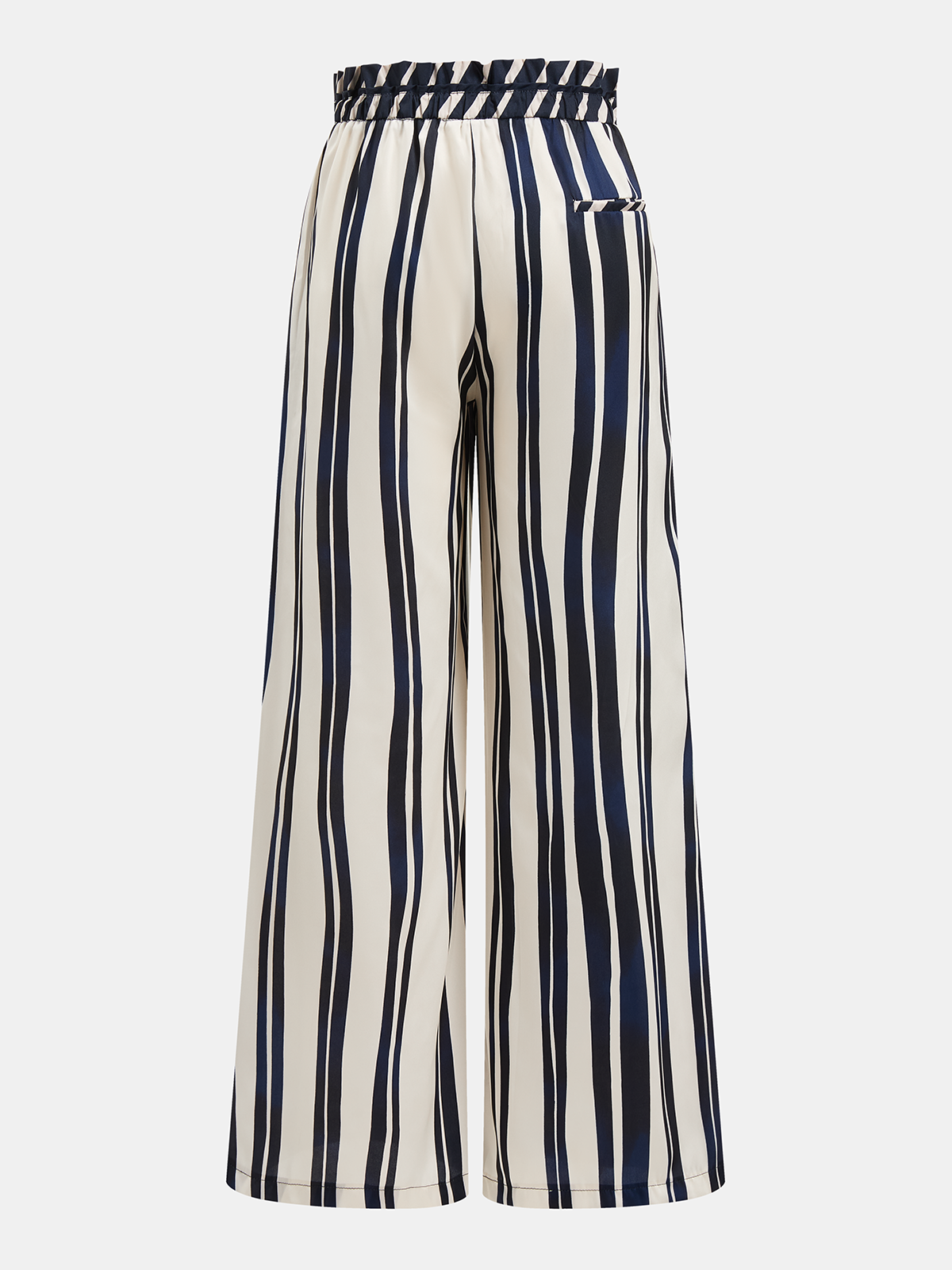 Striped Halter Top & Wide-Leg Pants Set