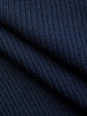 Short Sleeve Collared Buckle Rib Knit Top
