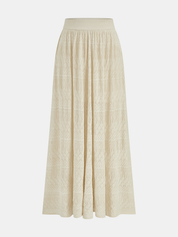 Openwork Knit Maxi Skirt