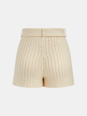 Textured Knit Short Sleeve Top & Shorts Set