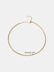 Minimalist Sleek Choker Necklace