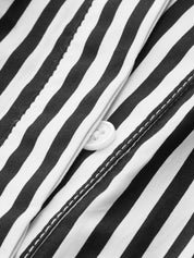 Cotton Striped Halter Maxi Dress