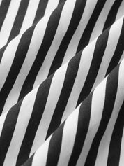 Cotton Striped Halter Maxi Dress