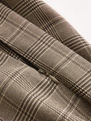 Plaid Wrap Wide Leg Pants