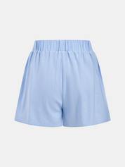 Off Shoulder Smocked Peplum Top & Shorts Set