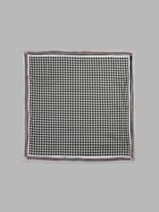 Lace Trim Gingham Scarf