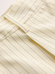 Striped Tie-Front Cropped Top & Shorts Set